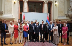 4 June 2015  The Head and members of the Parliamentary Friendship Group with the UK in meeting with the UK Ambassador to Serbia
